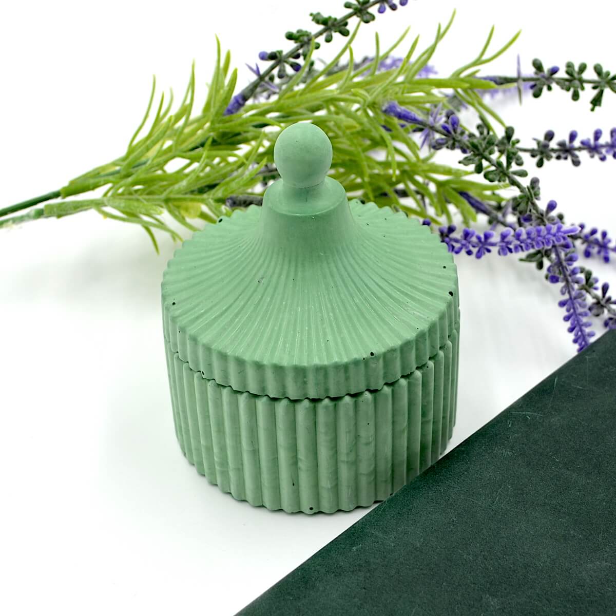 bomboniera ceramica verde decorativa1