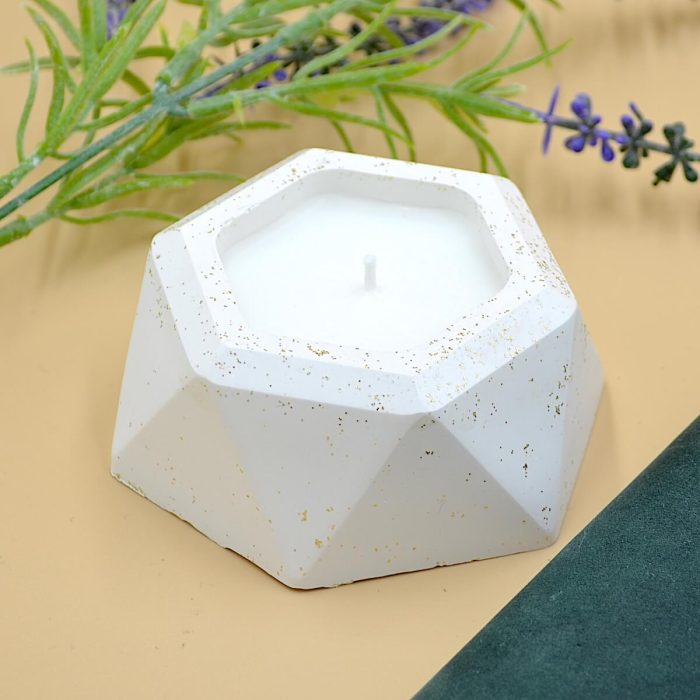 lumanare parfumata ceara naturala ceramica alb forma 2