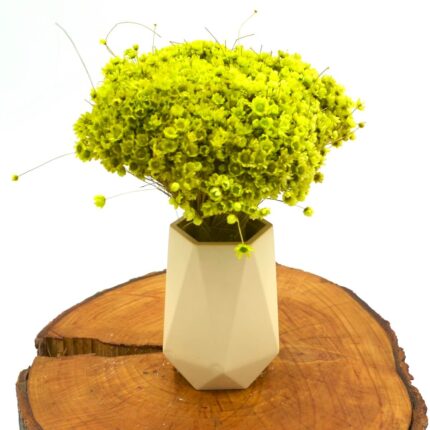 vaza decorativa ceramica galben deschis